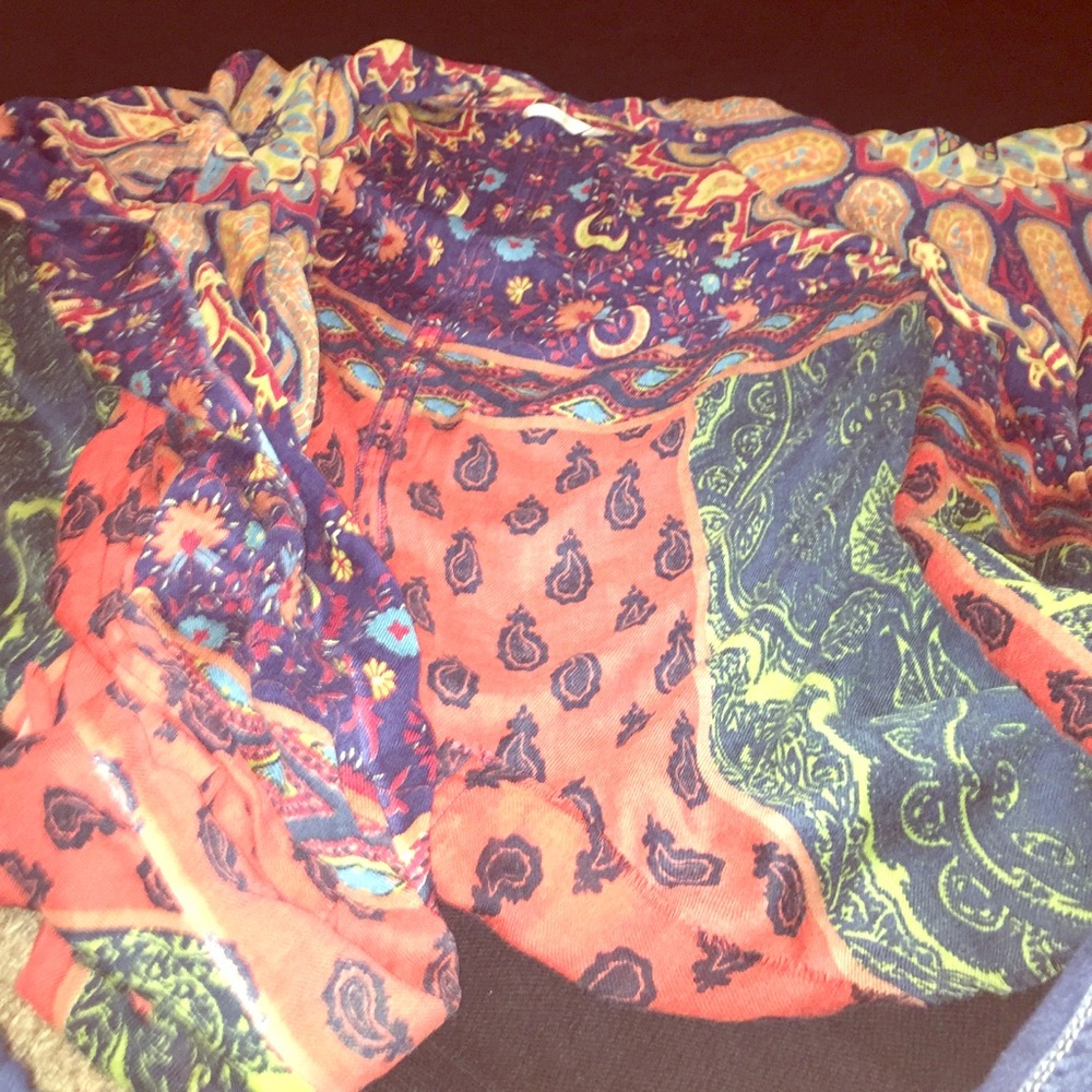 Boho style scarf wrap